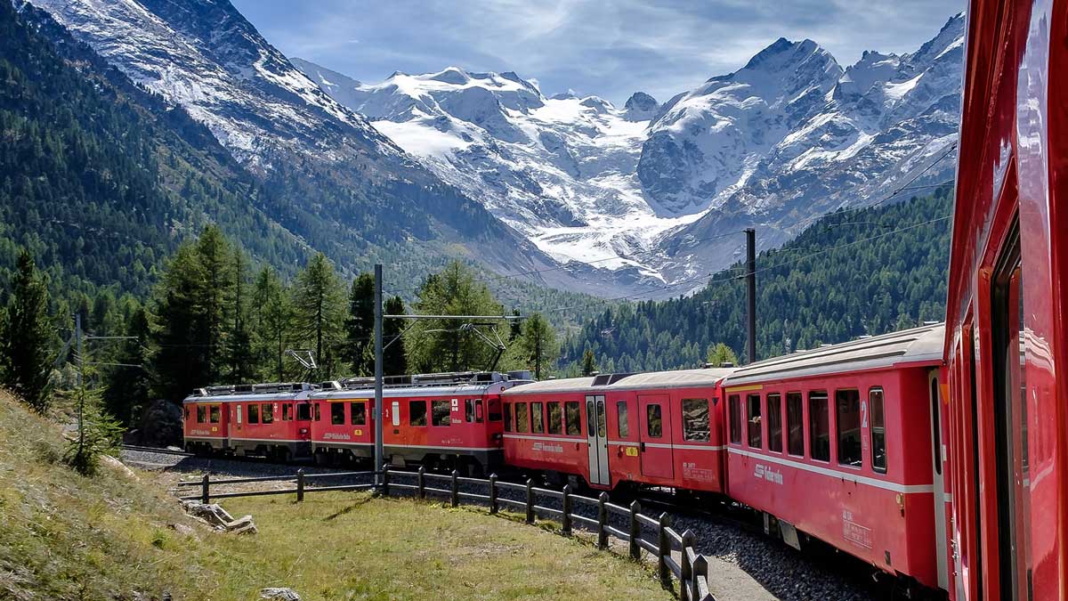 Lago di Como Trenino del Bernina St Moritz